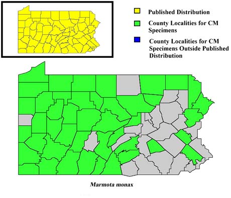 Pennsylvania Counties for Woodchuck