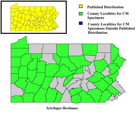 Pennsylvania Counties for Eastern Cottontail