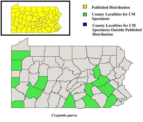 Pennsylvania Counties for Least Shrew